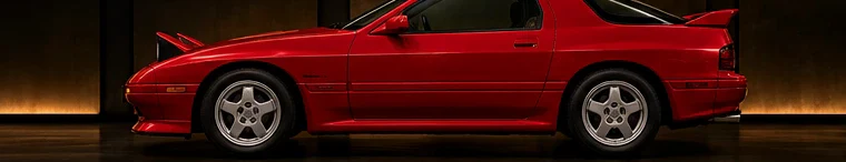 Side view of a Mazda RX-7 (FC)