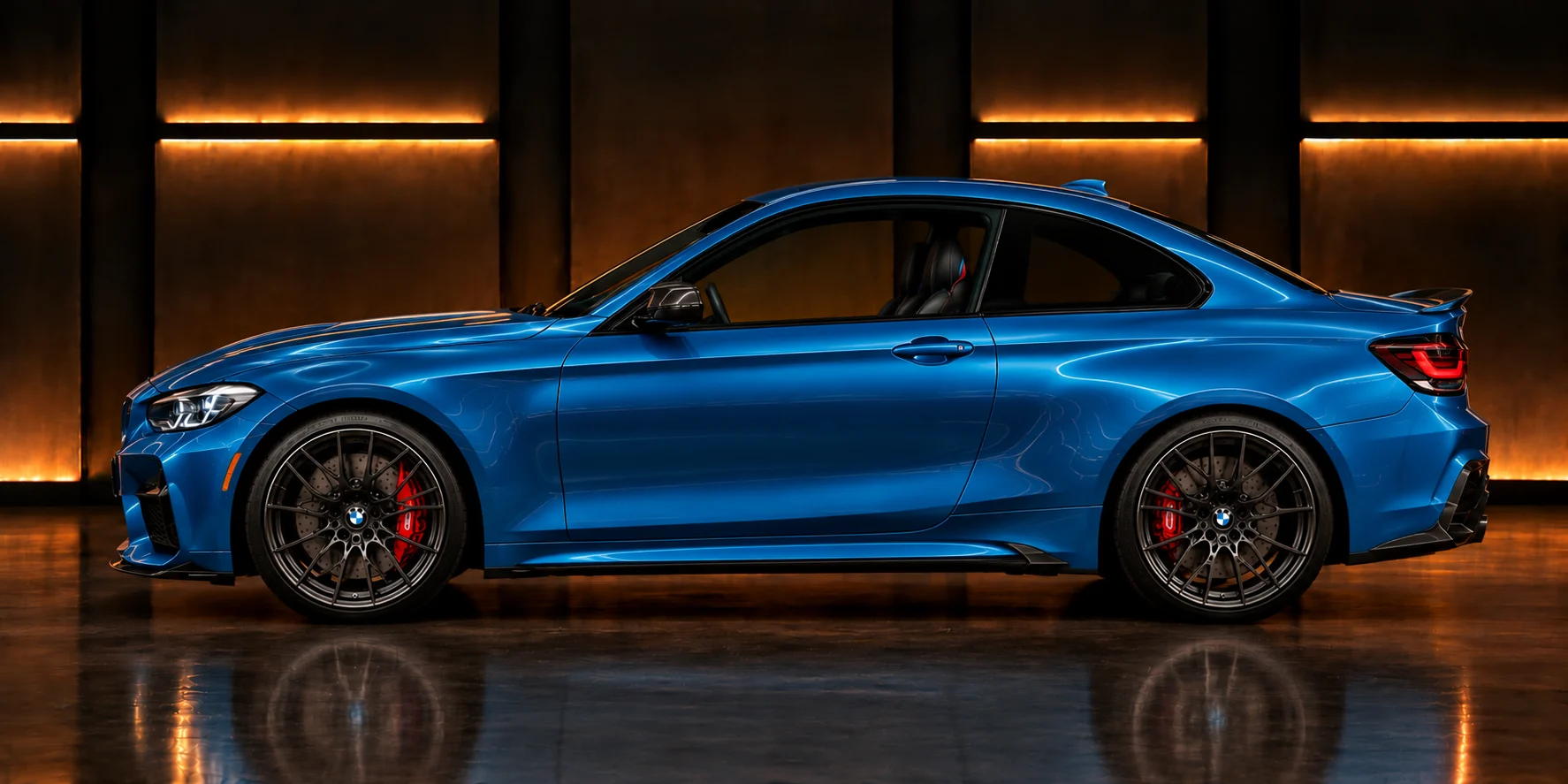 Side view of a BMW M2 (G87)