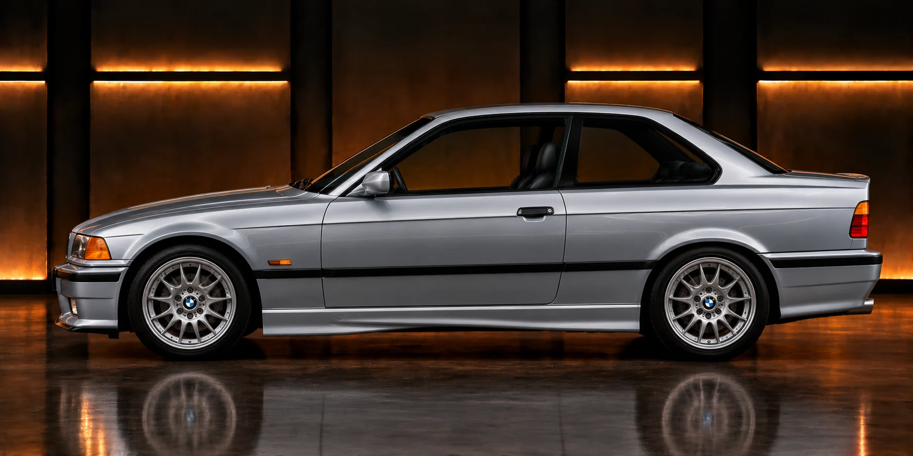 Side view of a BMW 325i / 328i (E36)